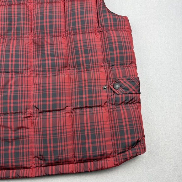 Eddie Bauer WeatherEdge Plaid Puffer Vest Mens Large Goose Down - Picture 10 of 12